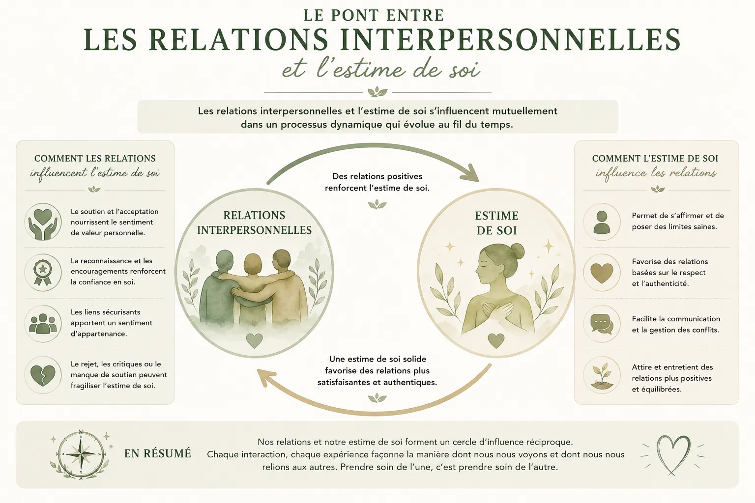 Comprendre le lien entre relations et estime de soi